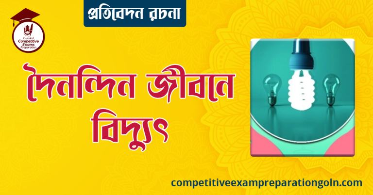 দৈনন্দিন জীবনে বিদ্যুৎ রচনা । বাংলা রচনা, রচনা লিখন
