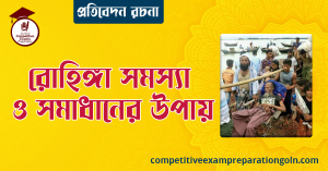 রোহিঙ্গা সমসস্যা ও সমাধানের উপায় রচনা । বাংলা রচনা, রচনা লিখন